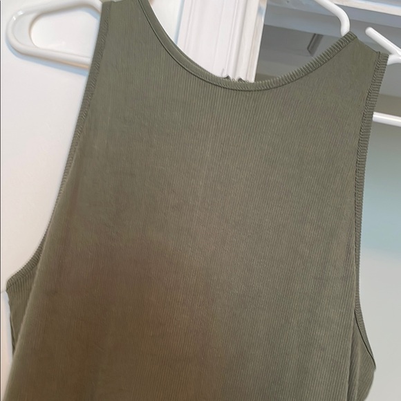 NWT ribbed green jumpsuit romper - Picture 2 of 9